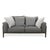 Elm 2-Seater Sofa in Oak and Anthracite Fabric by Jehs & Laub for Cor For Sale - Image 13 of 13