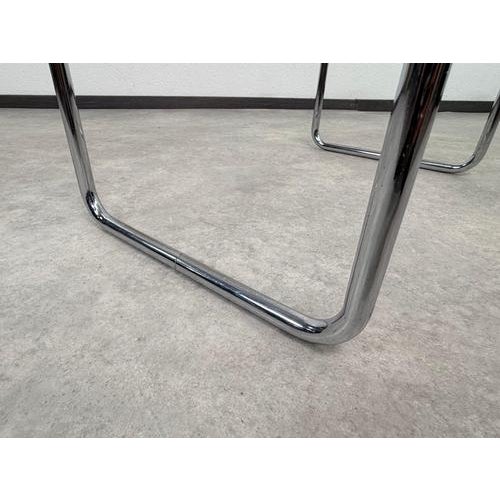 Glass Bauhaus Tubular Chrome and Glass Side Table by Marcel Breuer, 1940s For Sale - Image 7 of 12