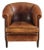Dutch Art Deco Style Leather Club Chair, C. 1960. For Sale