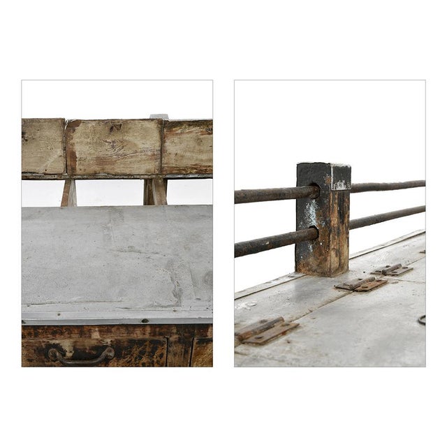 Wood Wood and Zinc Tea Counter With 20 Drawers For Sale - Image 7 of 10