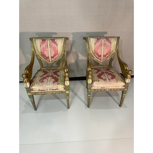 Pair of Italian 19th Century Side Chairs For Sale - Image 13 of 13