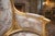 1970 French Louis XVI Gold Beech Damask Bergères - Pair For Sale - Image 6 of 14