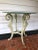 Mid-Century Modern Drexel Heritage Fanciful Metal Scroll Side Table For Sale - Image 3 of 8