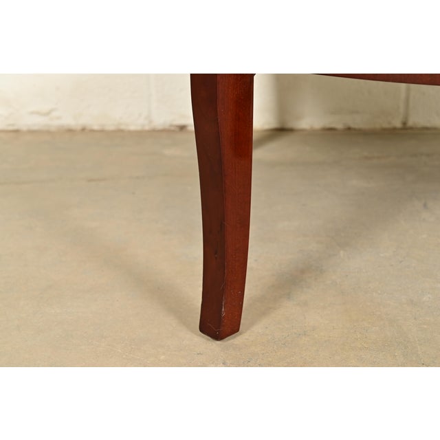Kindel Furniture Modern Regency Mahogany Two-Tier Center Table or Tea Table For Sale - Image 9 of 13