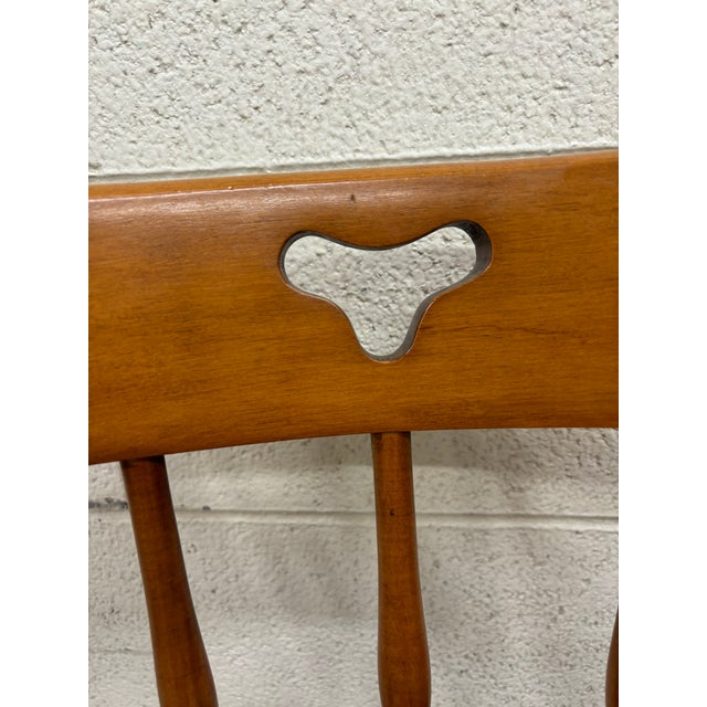 Wood Vintage Tell City Hard Rock Maple Dining Side Chairs - Pair For Sale - Image 7 of 10