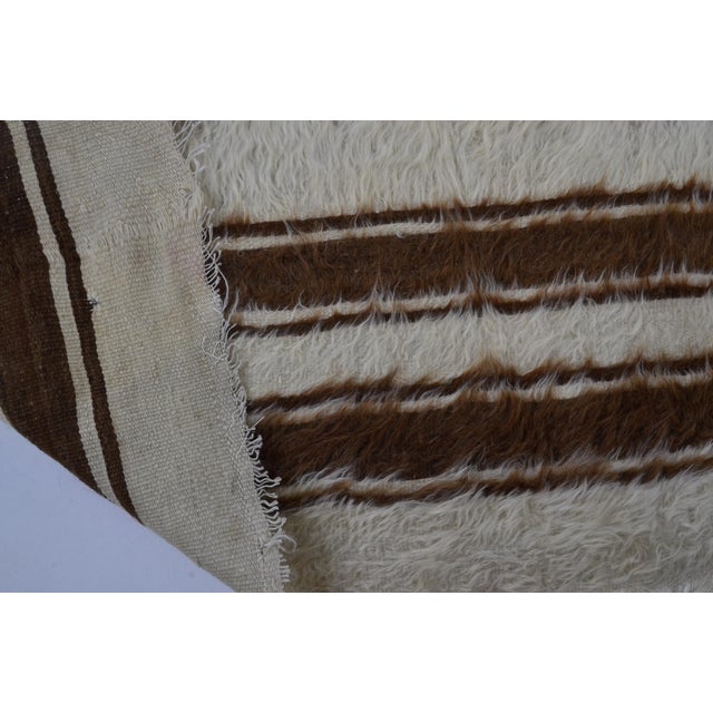 Vintage Oushak White Blanket Rug For Sale In Phoenix - Image 6 of 10