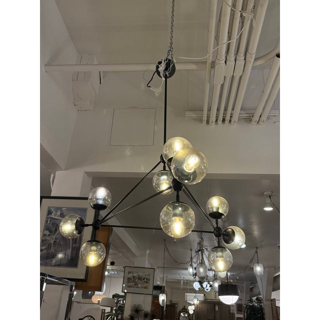 Possini Euro Gable 10-Light Modern Chandelier For Sale - Image 11 of 12