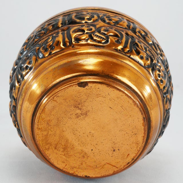 Metal Art Deco Copper Clad Vase 1930's For Sale - Image 7 of 7