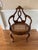Mid 20th Century Italian Venetian Regency Carved Wood and Cane Armchair For Sale In Madison - Image 6 of 8