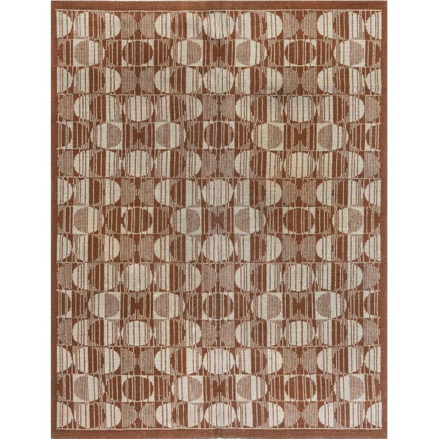 Doris Leslie Blau Vintage Art Deco Rug For Sale