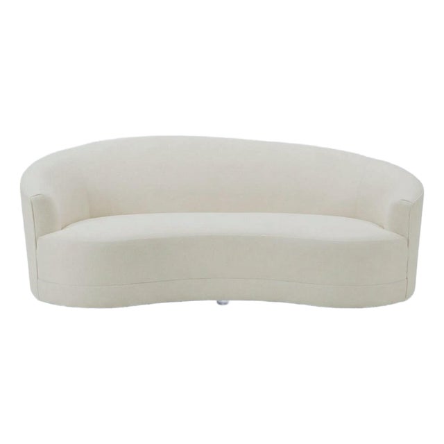 Curved Kagan Style Sofa For Sale