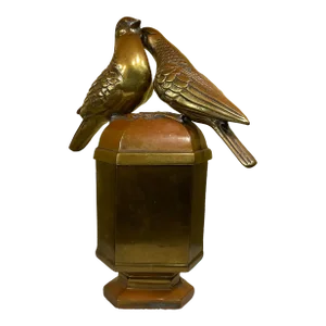 1920s Antique Bronze Jewlery Box
