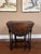 Brown Petite Antique English Side Sofa Table Barley Twist Drop Leaf Gateleg Carved Oak For Sale - Image 8 of 18