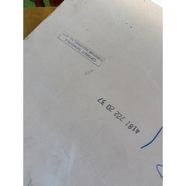 Wood 1977 Thomasville Burlwood Dining Set For Sale - Image 7 of 13