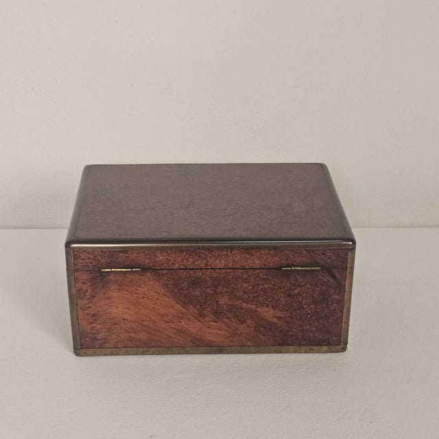 Wood Burl Walnut Dressing Box, Victorian England, Circa 1870 For Sale - Image 7 of 9
