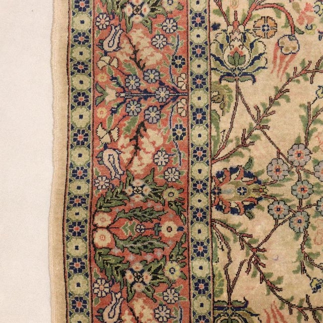 Turkish Hereke Rug in Wool For Sale - Image 6 of 9