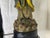 Ceramic Vintage 1940s Monk Figurine Lamp With String Shade For Sale - Image 7 of 11