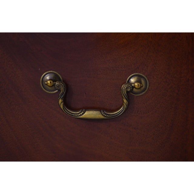 Ethan Allen 18th C. Mahogany Bedroom Armoire For Sale - Image 10 of 18