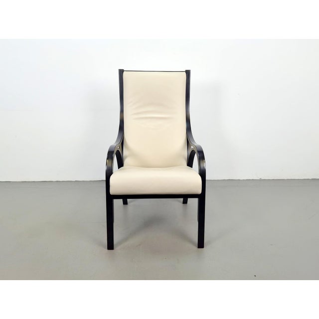 Cavour lounge chair in leather by g. Stoppino, v. Gregotti & l. Meneghetti for poltrona frau, 1980s, in flawless...