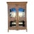 1970s Vintage French Style Wood China Cabinet. For Sale