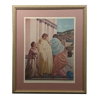 1973 Harold Bruder Pencil-Signed Holy City Art Print – 1972 Nyc Gallery Provenance For Sale