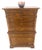 Metal Bracket Feet Chippendale Style Solid Chestnut Brass Pulls Chest on Chest Dresser For Sale - Image 7 of 10