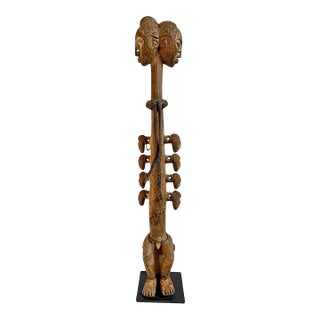 Vintage Old Baule African Male Female Fertility Figure For Sale
