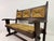 Wood Vintage French Rush Seat Bench, 1950s For Sale - Image 7 of 17