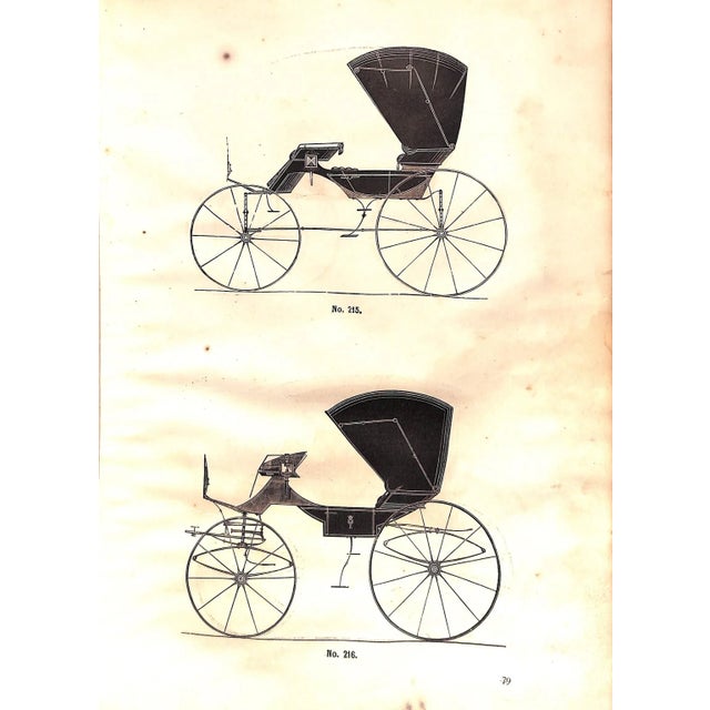 Late 19th Century "Carriage-Drafts Selected From New-York Coachmakers' Magazine" 1873 For Sale - Image 5 of 11