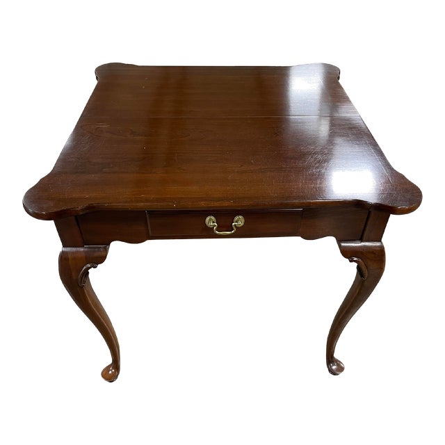 Ethan Allen Georgian Court Folding Leg Expandable Table Chairish