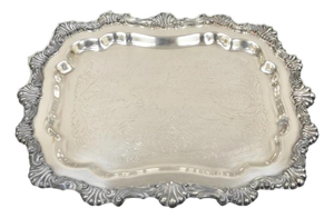 Vintage Fb Rogers 6720 Victorian Style Silver Plated Small Serving Dish Platter