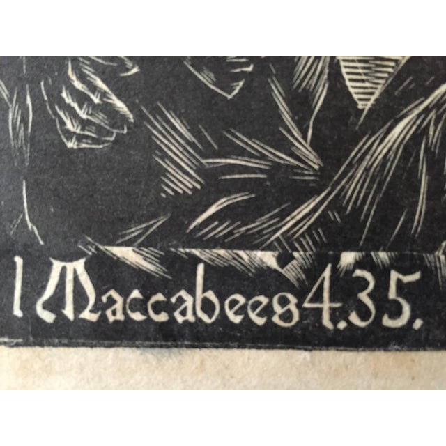 Expressionism Albert Abramovitz, Macaques 4.35., Circa 1940s For Sale - Image 3 of 5