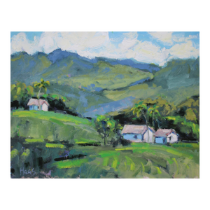 Contemporary Impressionist Upcountry Maui Oil Painting