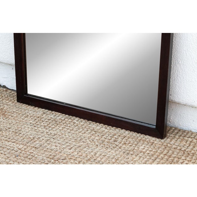 Large Elegant Vintage Rosewood Mirror For Sale - Image 10 of 11
