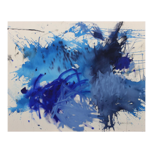 Contemporary Abstract Mixed Media on Raw Canvas "Everything's Gonna Be Alright" by Daniela Schweinsberg
