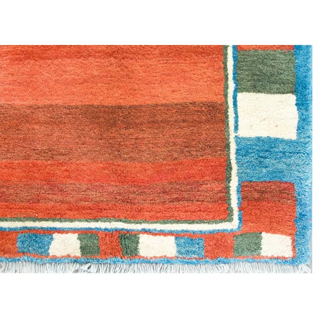 Mid 20th Century Vintage Persian Gabbeh Rug For Sale - Image 10 of 13