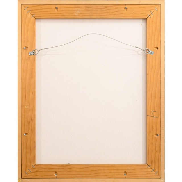 James Ware Pitts - Two Ranunculus on Curved, Striped Background, 1994 Signed For Sale In Detroit - Image 6 of 8