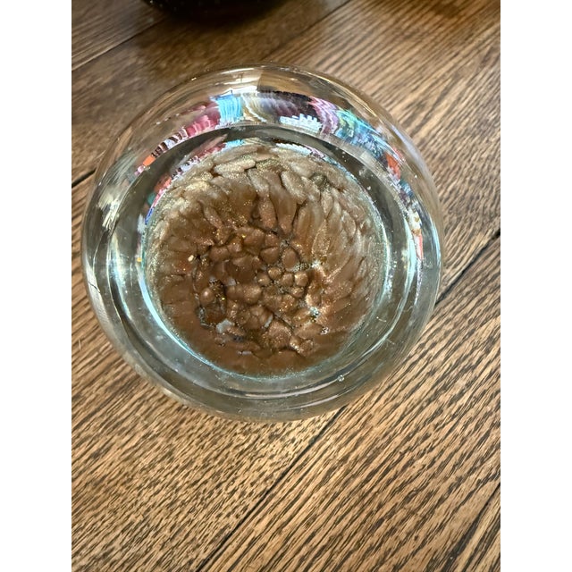 Murano 1960s Murano Style Glass Millefiori Paperweight For Sale - Image 4 of 7