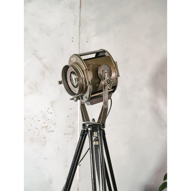 Industrial Tripod Theater Spotlight Floor Lamp from ADB Belgium, 1960s For Sale - Image 18 of 18