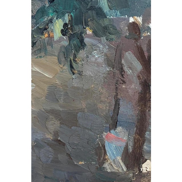Socialist Realism Oil Painting, Ukrainian Artist Sokolovsky, 1960s 24-16 For Sale - Image 6 of 6