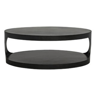 NOIR Eclipse Oval Coffee Table, Black Iron For Sale