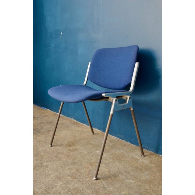 Blue Dining Chairs by Giancarlo Piretti for Castelli Anonima Castelli, Set of 4 For Sale - Image 6 of 18