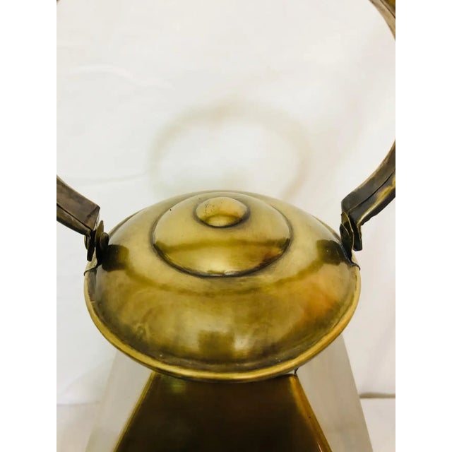 Brass Lantern or Candleholder for Garden or Indoor, a Pair For Sale In New York - Image 6 of 13