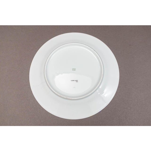 Mid 20th Century Mid 20th Century Laure Japy Paris Jardin Bleu Fruit Charger Service Plates- Set of 7 For Sale - Image 5 of 7