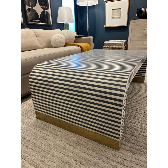 White Interlude Home Beacon Bone Coffee Table For Sale - Image 8 of 9