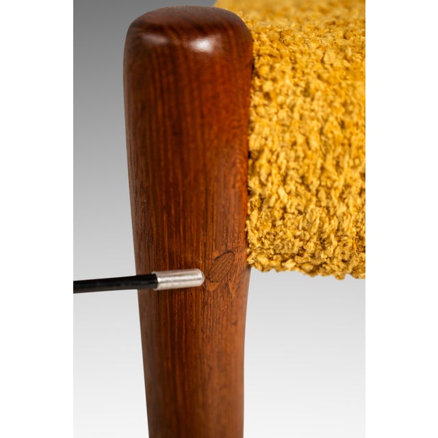 Bespoke Danish Modern Model No. 78 Ladderback Chair in Teak & Bouclé by Niels Møller for j.l. Møllers Møbelfabrik, Denmark, C. 1960's For Sale - Image 18 of 18