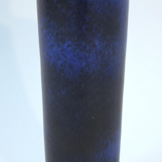 Blue Large Vase by Berndt Friberg for Gustavsberg, 1950s For Sale - Image 8 of 15