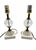 Mid 20th Century Petite Vintage Mid-Century Modern Glass & Marble Table Lamps – Pair For Sale - Image 5 of 5