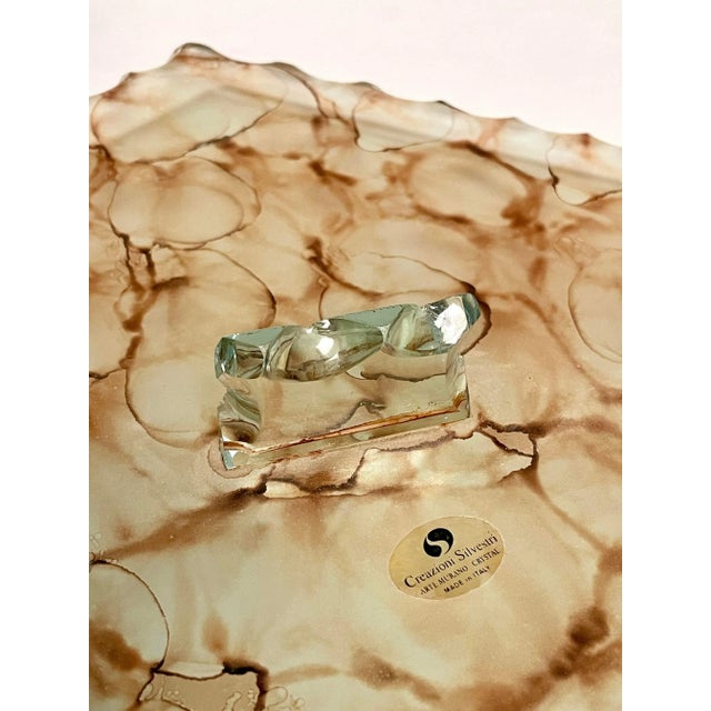 Murano 1980s Vintage Creazioni Silvestri Murano All Glass Covered Box For Sale - Image 4 of 10