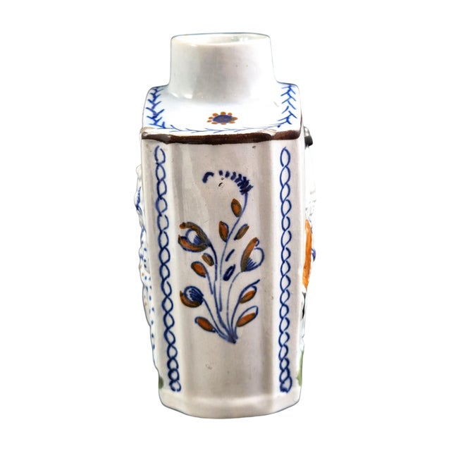 Scottish Pearlware Macaroni Tea Canister by George Gordon, 1790s For Sale - Image 4 of 8